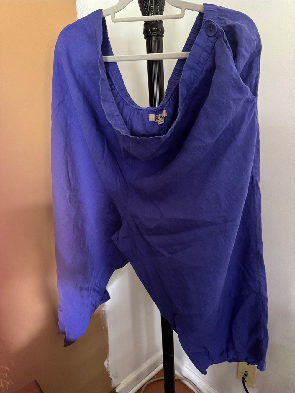 Flax Deep Blue Linen pants